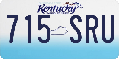 KY license plate 715SRU