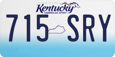 KY license plate 715SRY