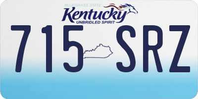 KY license plate 715SRZ