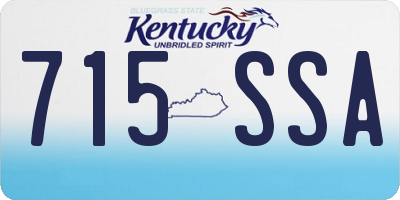 KY license plate 715SSA