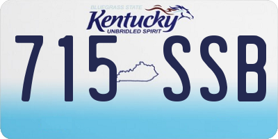 KY license plate 715SSB