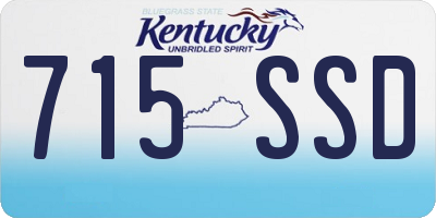 KY license plate 715SSD