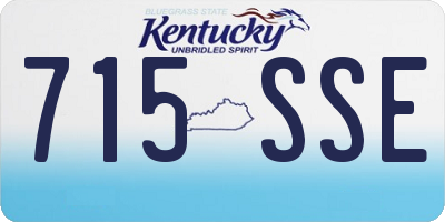 KY license plate 715SSE