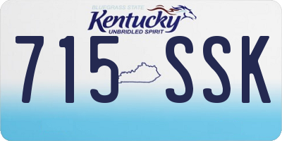 KY license plate 715SSK
