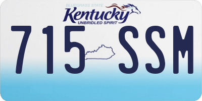 KY license plate 715SSM