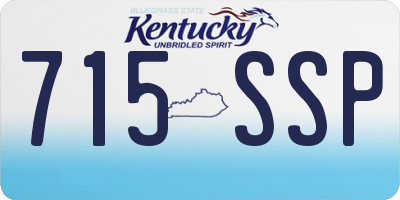 KY license plate 715SSP