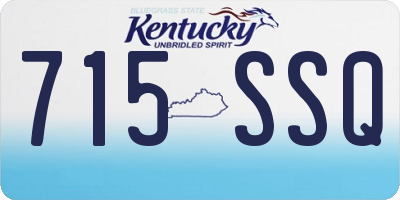 KY license plate 715SSQ