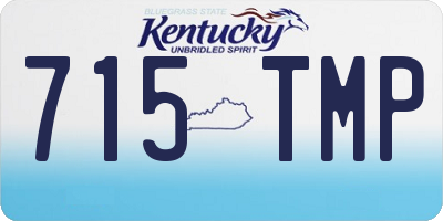 KY license plate 715TMP