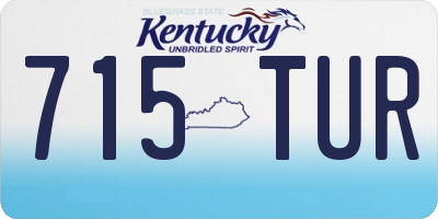 KY license plate 715TUR