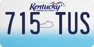 KY license plate 715TUS