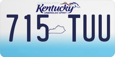 KY license plate 715TUU