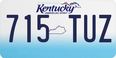 KY license plate 715TUZ