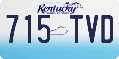 KY license plate 715TVD