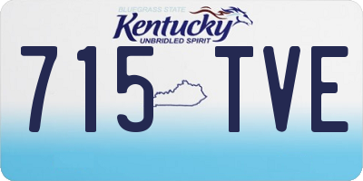 KY license plate 715TVE