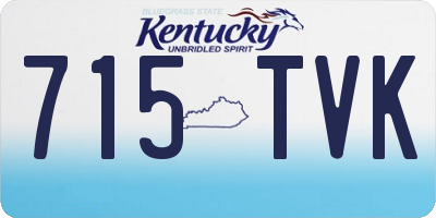 KY license plate 715TVK