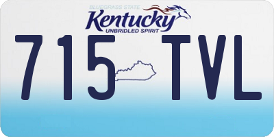 KY license plate 715TVL