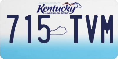 KY license plate 715TVM