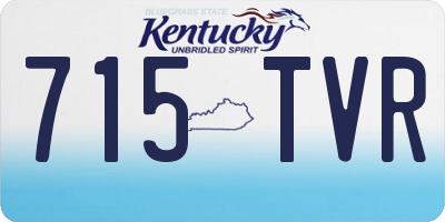 KY license plate 715TVR