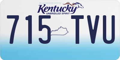 KY license plate 715TVU