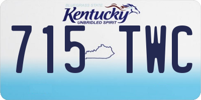 KY license plate 715TWC