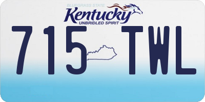 KY license plate 715TWL