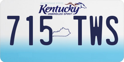 KY license plate 715TWS