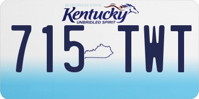 KY license plate 715TWT