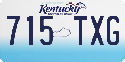 KY license plate 715TXG