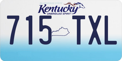 KY license plate 715TXL