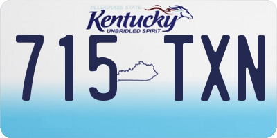 KY license plate 715TXN