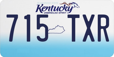 KY license plate 715TXR
