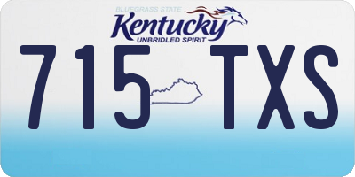 KY license plate 715TXS