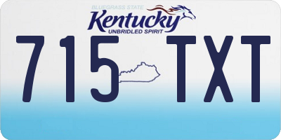 KY license plate 715TXT
