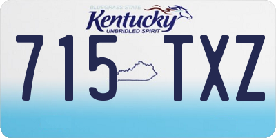 KY license plate 715TXZ
