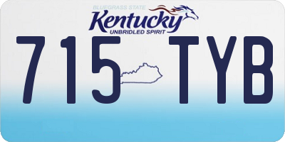 KY license plate 715TYB