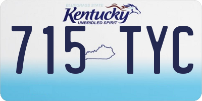 KY license plate 715TYC