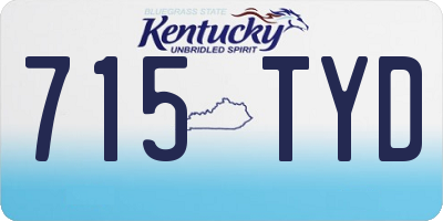 KY license plate 715TYD