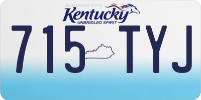 KY license plate 715TYJ