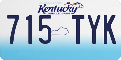 KY license plate 715TYK