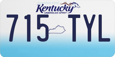 KY license plate 715TYL