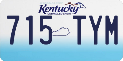 KY license plate 715TYM