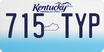 KY license plate 715TYP