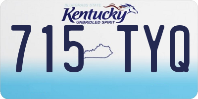 KY license plate 715TYQ