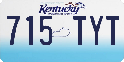 KY license plate 715TYT