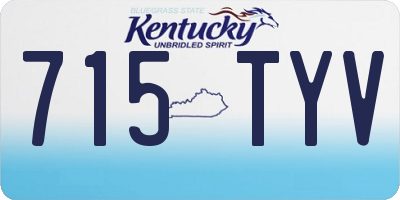KY license plate 715TYV