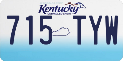 KY license plate 715TYW