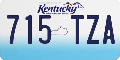 KY license plate 715TZA
