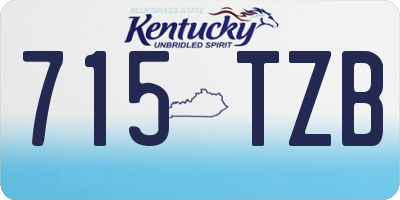 KY license plate 715TZB
