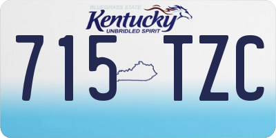 KY license plate 715TZC