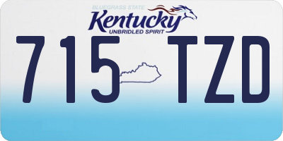 KY license plate 715TZD